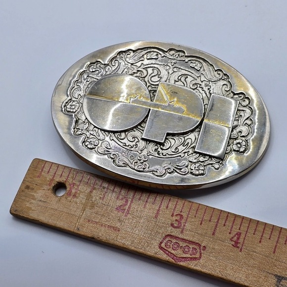 Vintage OPI Corporate Safety Department Houston Texas Bronze‎ Belt Buckle - Picture 10 of 11
